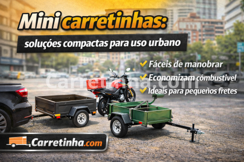 Mini carretinhas: soluções compactas para uso urbano