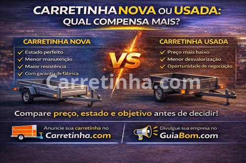 Carretinha nova ou usada: qual compensa mais?