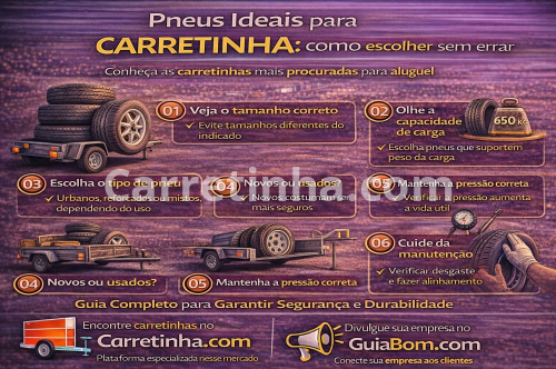 Pneus ideais para carretinha: como escolher sem errar