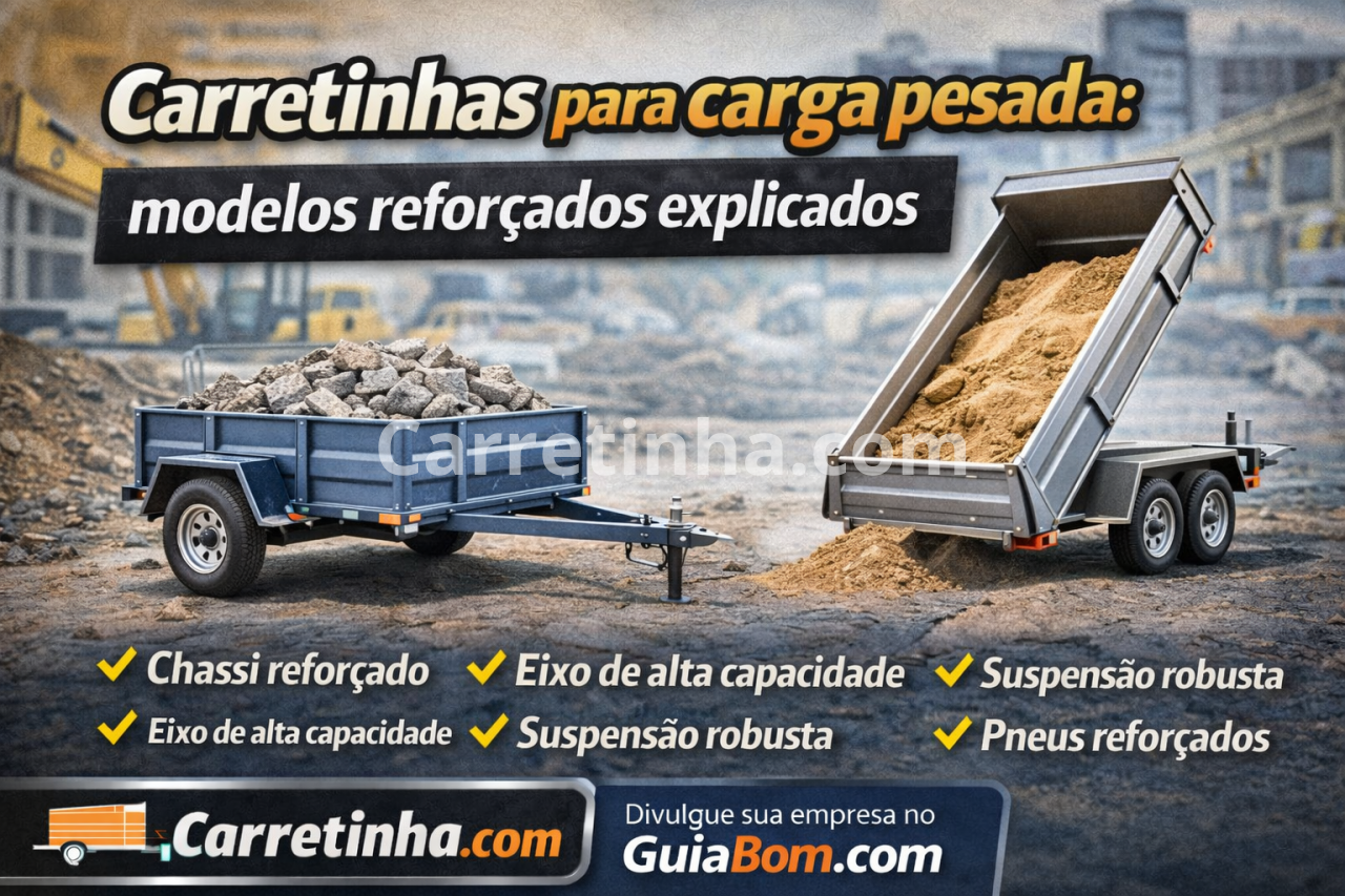 Carretinhas para carga pesada: modelos reforçados explicados