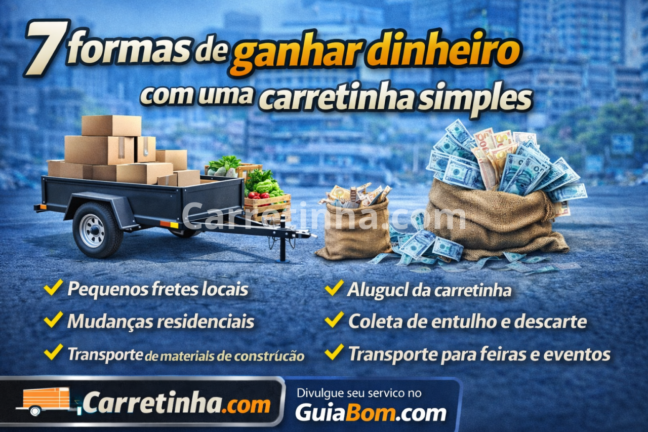 7 formas de ganhar dinheiro com uma carretinha simples