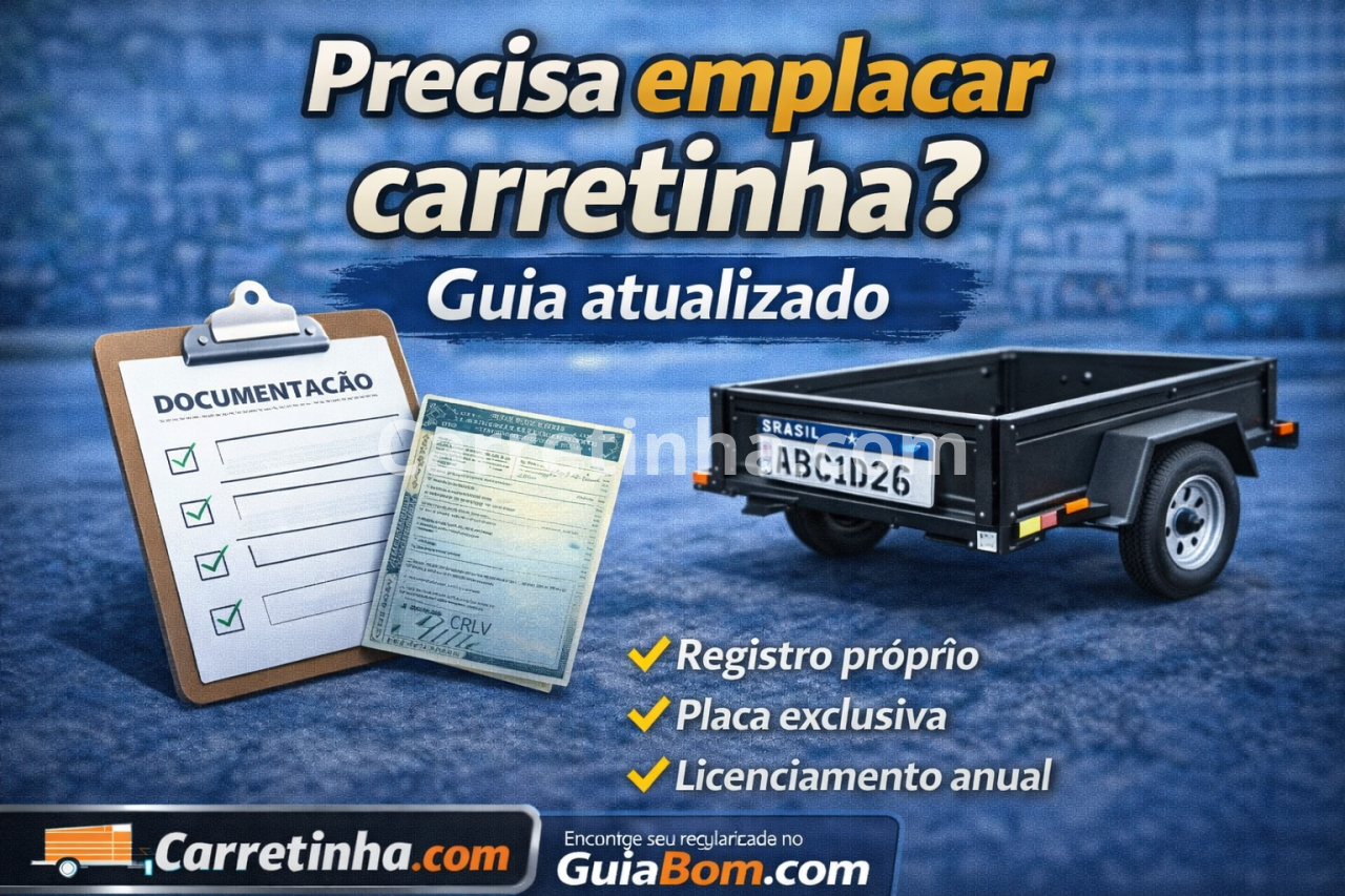 Precisa emplacar carretinha? Guia atualizado