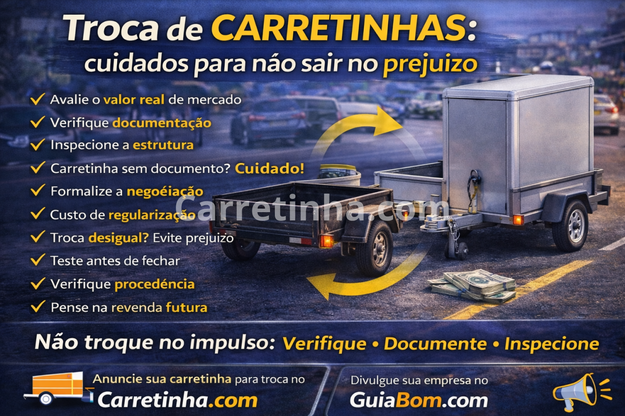 Troca de carretinhas: cuidados para não sair no prejuízo