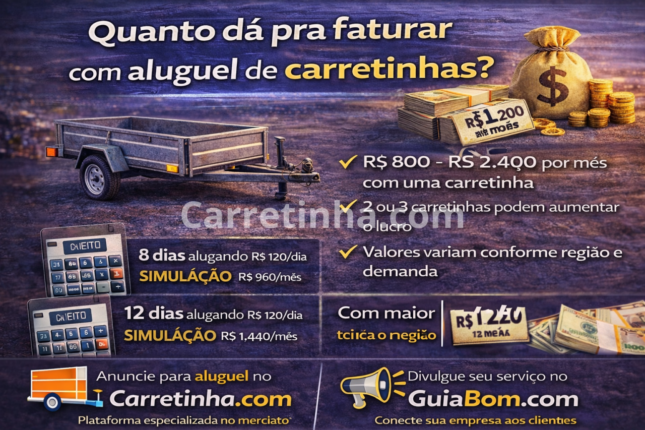 Quanto dá pra faturar com aluguel de carretinhas?