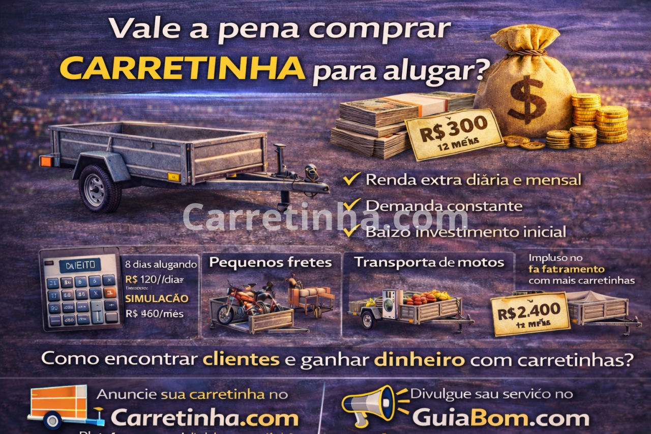 Vale a pena comprar carretinha para alugar?