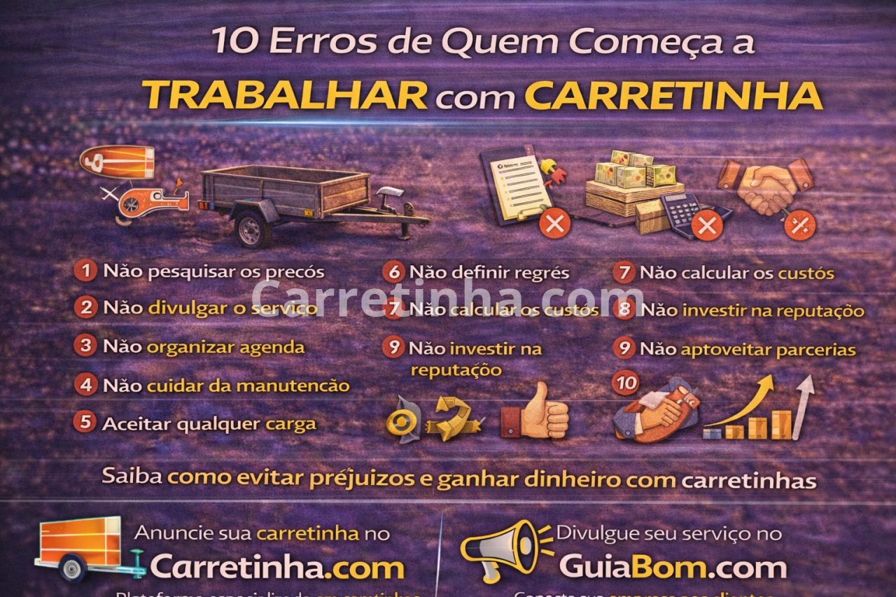 10 erros de quem começa a trabalhar com carretinha