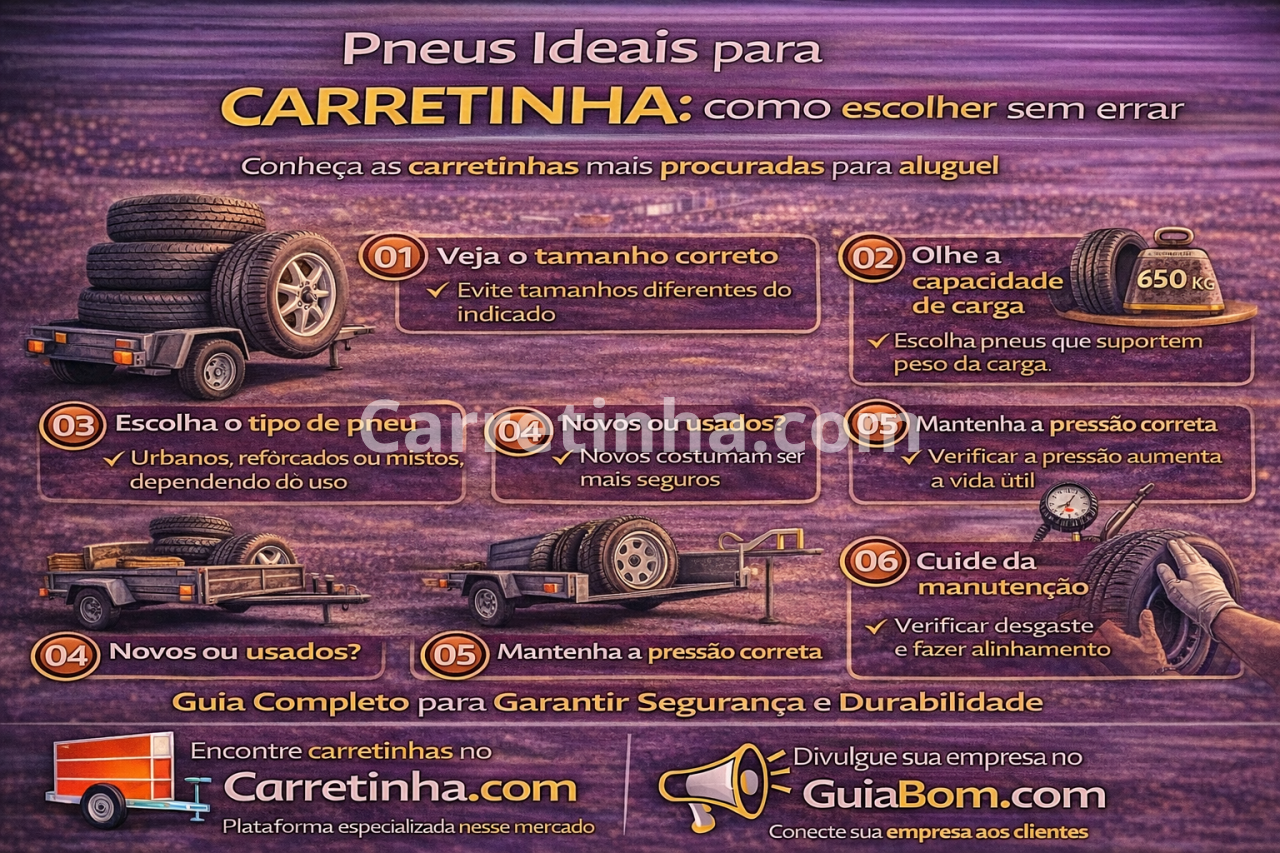 Pneus ideais para carretinha: como escolher sem errar