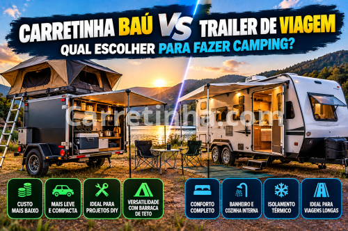 Carretinha Baú ou Trailer de Viagem: Qual Escolher?