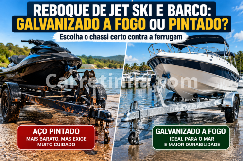 Reboque de Jet Ski e Barco: Galvanizado a Fogo ou Pintado?