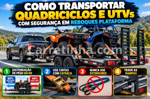Como Transportar Quadriciclos e UTVs com Segurança