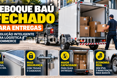 Reboque Baú Fechado para Entregas: Guia Comercial
