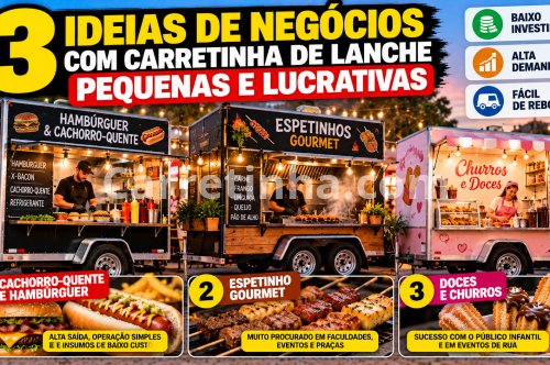 Ideias de Negócios com Carretinha de Lanche Compacta