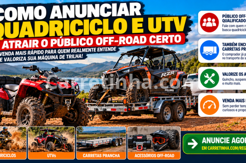 Anunciar Quadriciclo e UTV na Internet: Guia de Venda
