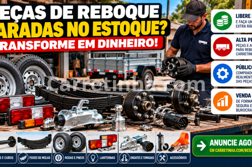 Vender Peças de Reposição para Reboque pela Internet