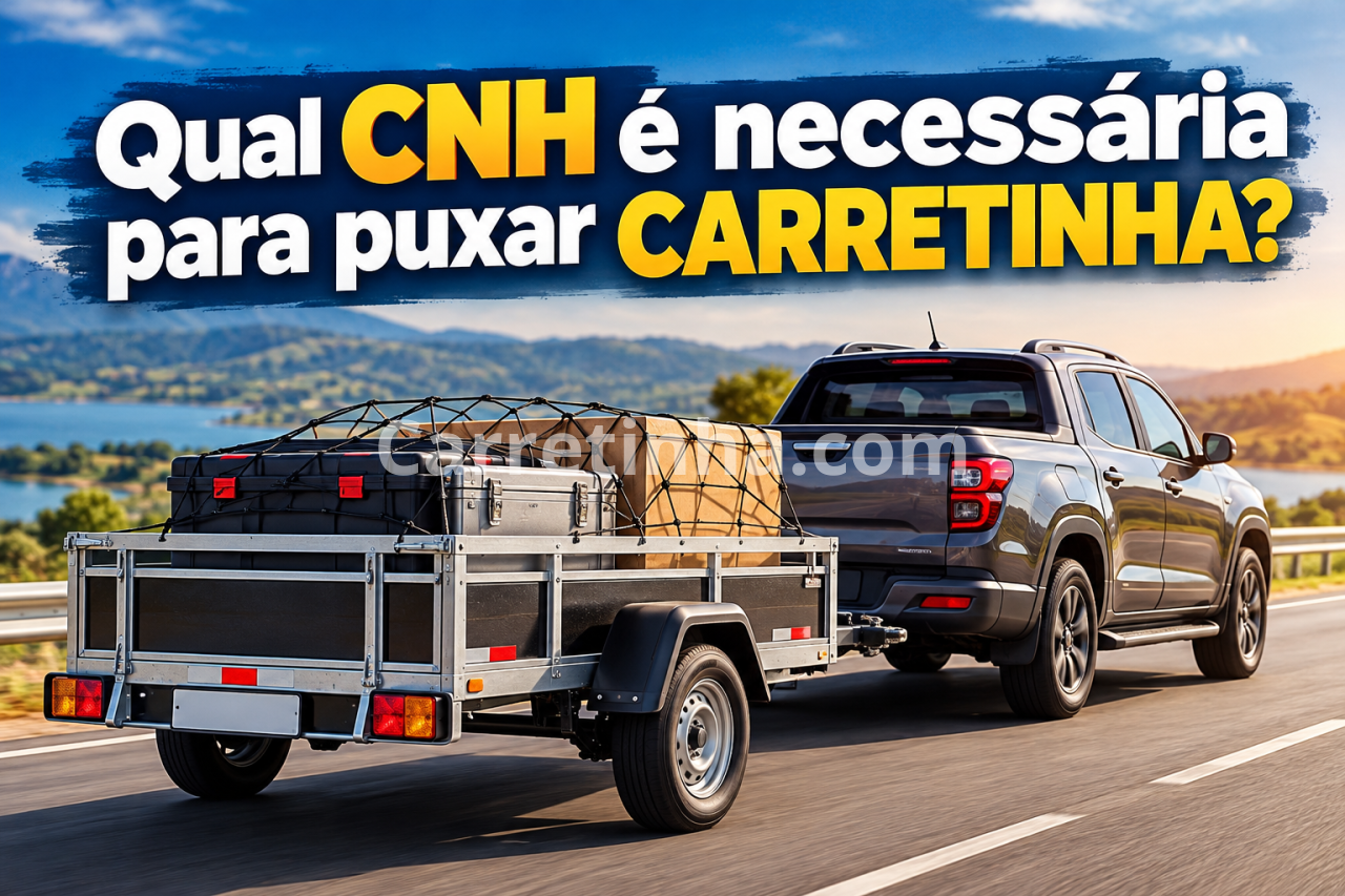 Qual CNH é necessária para puxar carretinha? Guia