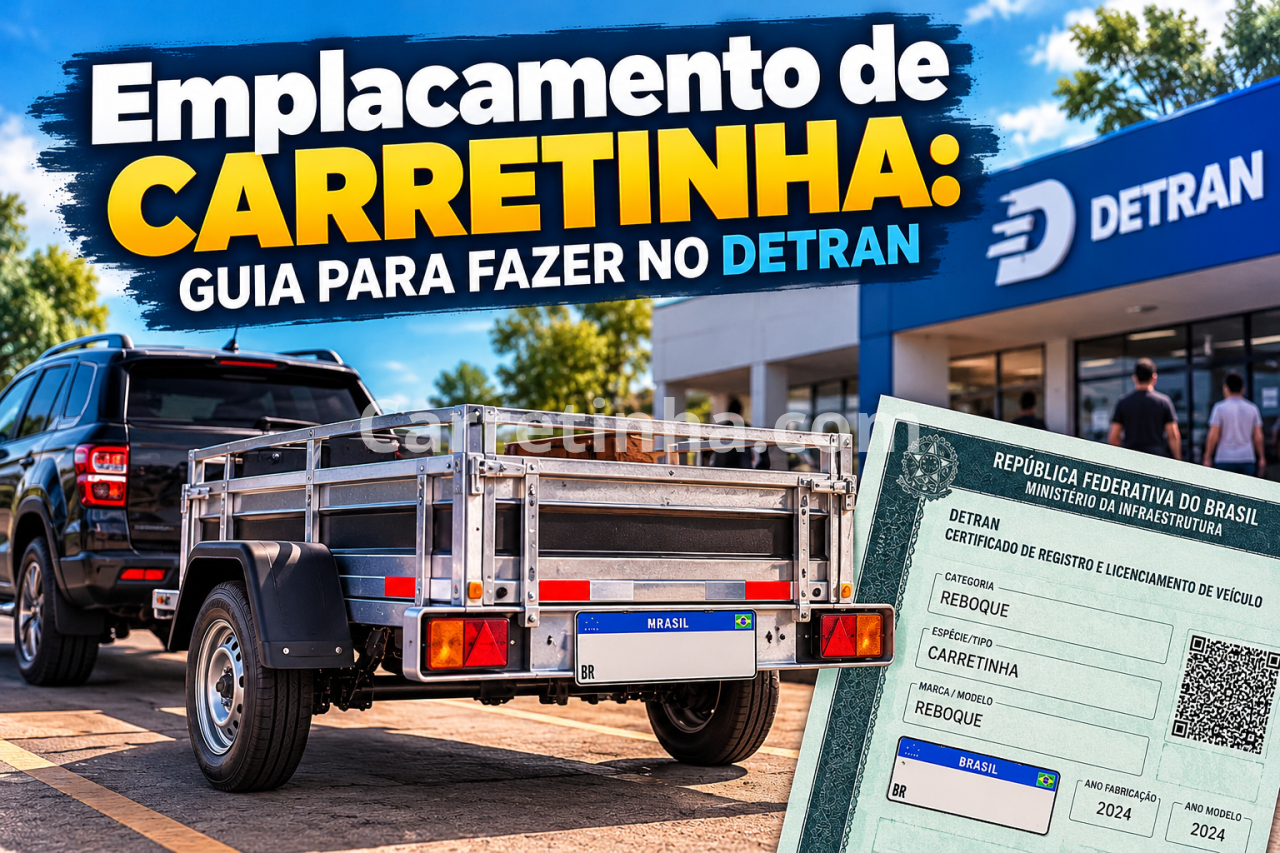 Emplacamento de carretinha: guia para fazer no Detran