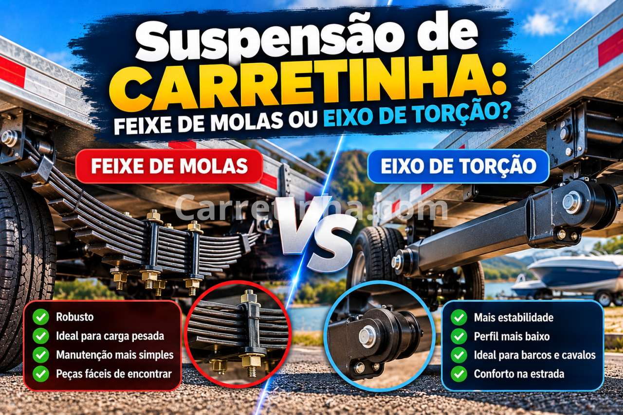 Suspensão de Carretinha: Feixe de Molas ou Torção?