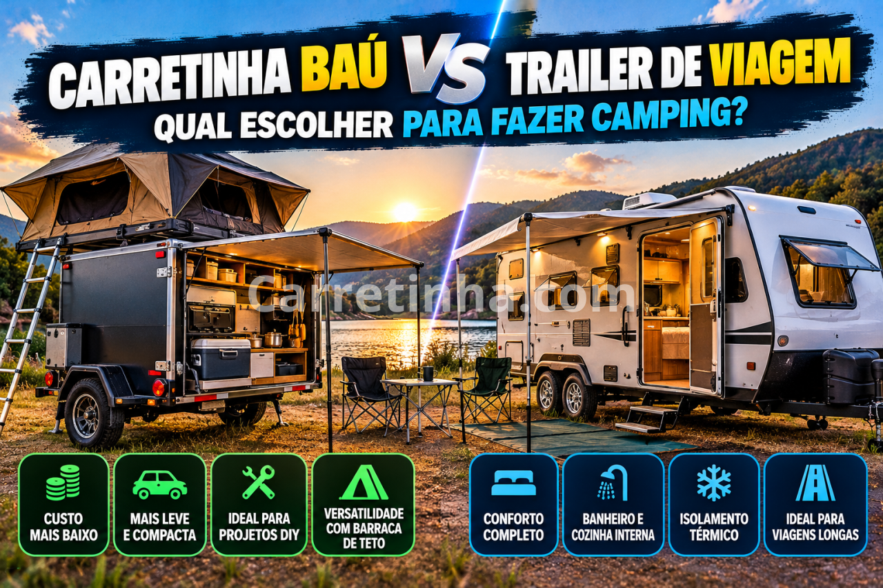 Carretinha Baú ou Trailer de Viagem: Qual Escolher?