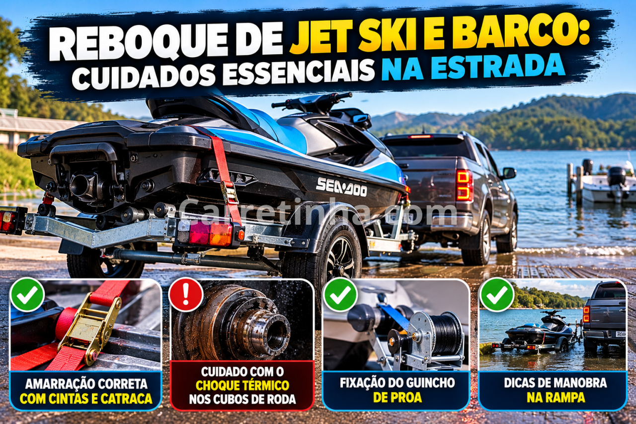 Como Transportar Barco ou Jet Ski com Segurança