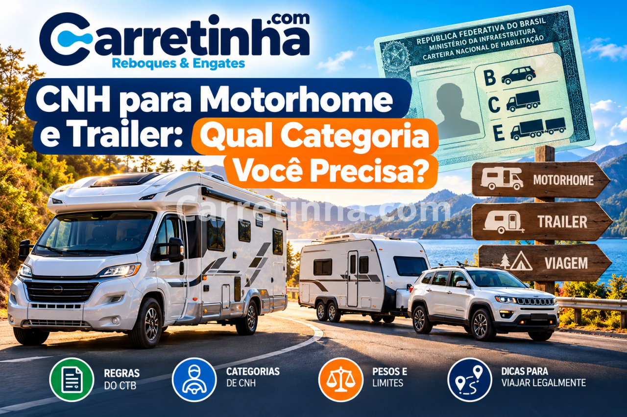 CNH para Motorhome e Trailer: Qual Categoria Você Precisa?