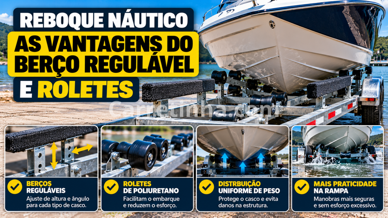 Reboque Náutico: Vantagens do Berço Regulável
