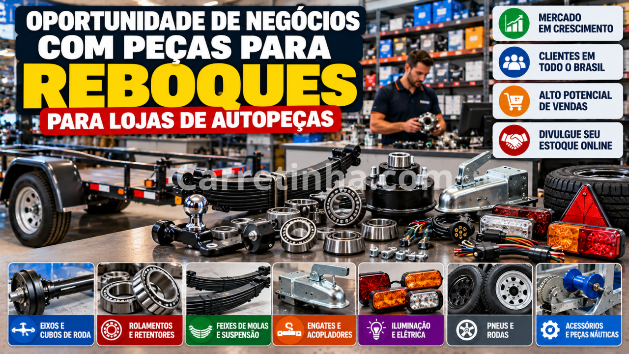 Vender Peças de Reposição para Reboque Online