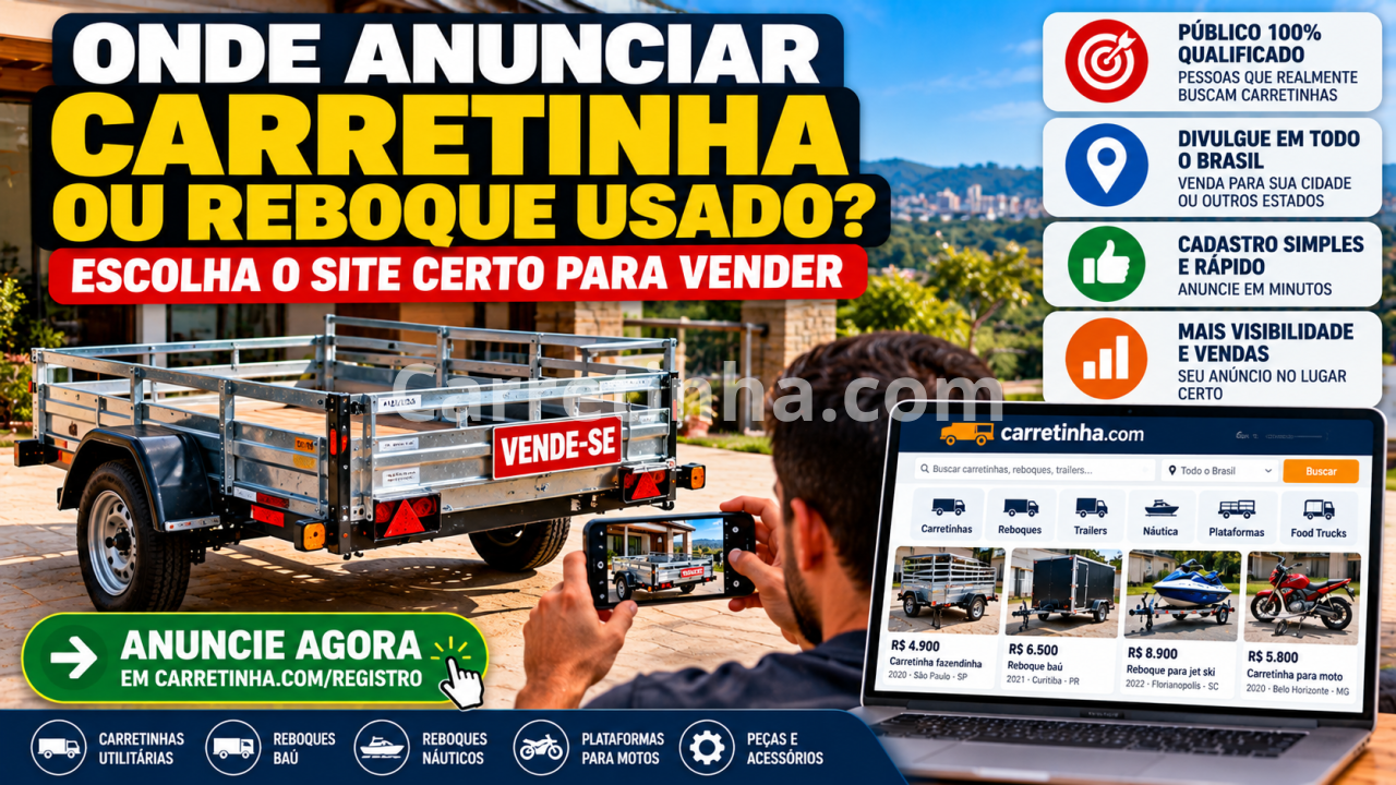 Onde Anunciar Carretinha? Venda Seu Reboque Usado