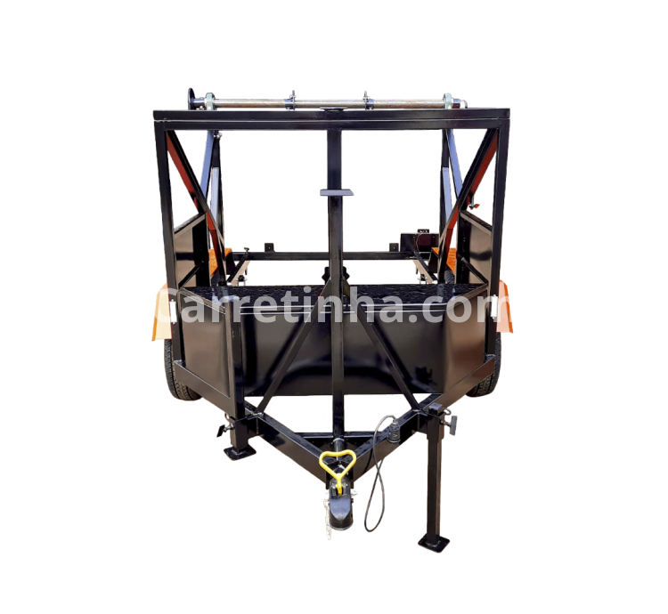 Carretinha para Transporte de Bobina 2 Eixos