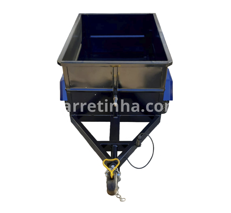 Carretinha reboque aberto para mercado e depósito