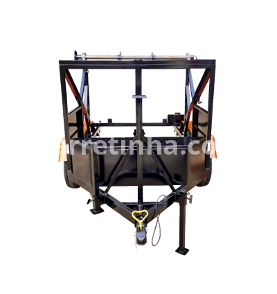 Carretinha para Transporte de Bobina 2 Eixos