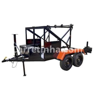 Carretinha para Transporte de Bobina 2 Eixos